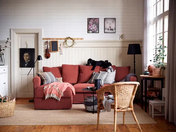 IKEA KINNAHULT Lampa podłogowa czarny jesion czarny 150 cm