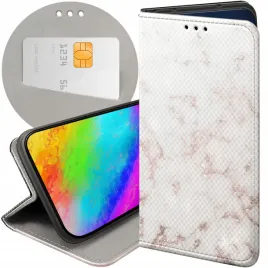 etui-z-klapka-do-xiaomi-redmi-9-wzory-biale-kamien-ksztalty-futeral-case