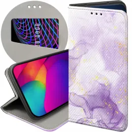 etui-z-klapka-do-motorola-one-wzory-fioletowe-fiolet-ksztalty-futeral-case