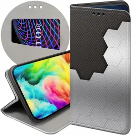 etui-z-klapka-do-vivo-y11s-wzory-szare-metallic-grey-futeral-pokrowiec-case