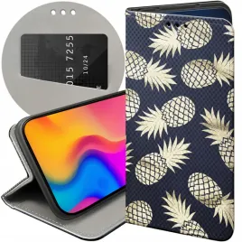 etui-z-klapka-do-xiaomi-redmi-9-wzory-ananas-owoce-egzotyczne-futeral-case