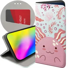 etui-z-klapka-do-realme-c31-wzory-axolotl-aksolotl-z-aksolotlem-futeral