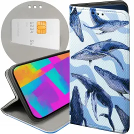 etui-z-klapka-do-realme-c31-wzory-morze-fale-woda-aqua-futeral-pokrowiec