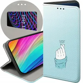 etui-z-klapka-do-realme-c31-wzory-niebieskie-blue-blau-futeral-pokrowiec