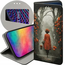 etui-z-klapka-do-realme-c31-wzory-jesien-liscie-autumn-futeral-pokrowiec