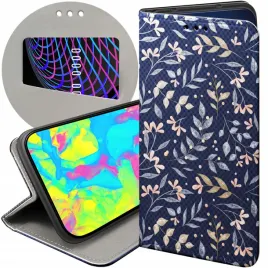 etui-z-klapka-do-realme-c31-wzory-floral-botanika-bukiety-futeral-pokrowiec