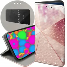 etui-z-klapka-do-realme-c31-wzory-rozowe-zloto-roz-futeral-pokrowiec-case