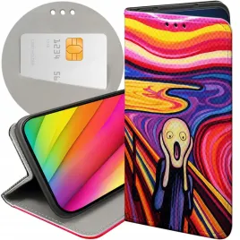 etui-z-klapka-do-motorola-one-wzory-krzyk-munch-edvard-scream-futeral-case
