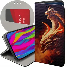 etui-z-klapka-do-samsung-galaxy-m52-5g-wzory-smoki-dragon-taniec-smokow