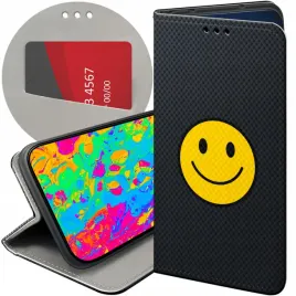 etui-z-klapka-do-xiaomi-redmi-9-wzory-usmiech-smile-emoji-futeral-pokrowiec