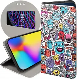 etui-do-samsung-galaxy-a6-2018-wzory-doodle-zwierzeta-potwory-rysunki-case