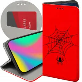 etui-z-klapka-do-xiaomi-redmi-10a-wzory-pajak-spider-pajeczyna-futeral-case