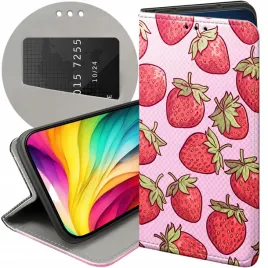 etui-z-klapka-do-motorola-one-wzory-truskawki-poziomki-owoce-futeral-case