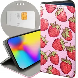 etui-do-motorola-moto-g60-wzory-truskawki-poziomki