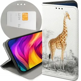 etui-z-klapka-do-huawei-y7-2019-wzory-zyrafa-smieszne-sawanna-futeral-case