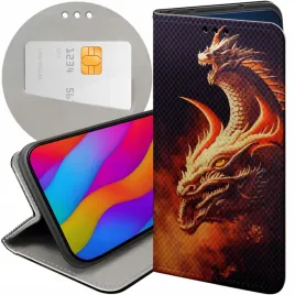etui-z-klapka-do-motorola-one-wzory-smoki-dragon-taniec-smokow-futeral-case