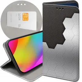 etui-do-huawei-p9-wzory-szare-metallic-grey-case