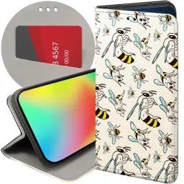 etui-z-klapka-do-xiaomi-redmi-9-wzory-owady-motyle-pszczolki-futeral-case