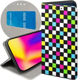 etui-z-klapka-do-xiaomi-redmi-9-wzory-kratka-kratki-krata-futeral-pokrowiec