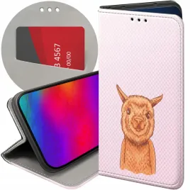 etui-z-klapka-do-motorola-one-wzory-lama-alpaka-andy-futeral-pokrowiec-case