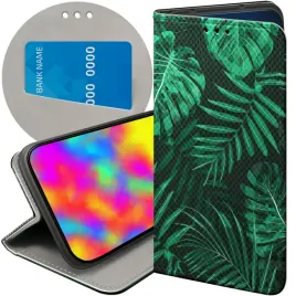 etui-z-klapka-do-motorola-one-wzory-liscie-lisciaste-natura-futeral-case