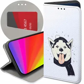 etui-z-klapka-do-motorola-one-wzory-husky-psy-pieski-futeral-pokrowiec-case