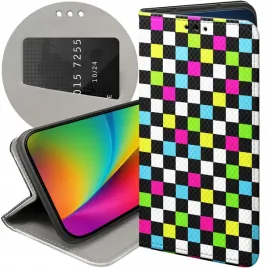 etui-z-klapka-do-motorola-one-wzory-kratka-kratki-krata-futeral-pokrowiec