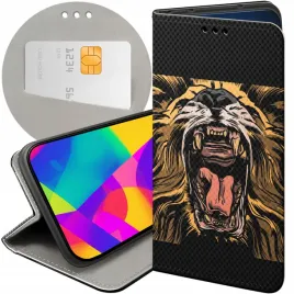 etui-z-klapka-do-xiaomi-redmi-9-wzory-lew-lwy-lwica-futeral-pokrowiec-case
