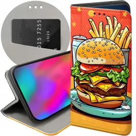 etui-z-klapka-do-motorola-one-wzory-hamburger-burgery-fast-food-jedzenie