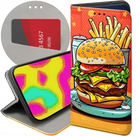 etui-z-klapka-do-xiaomi-redmi-9-wzory-hamburger-burgery-fast-food-jedzenie