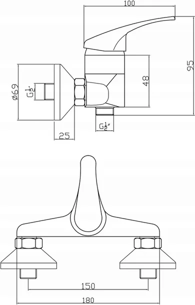 bateria-prysznicowa-ferro-basic-srebrny-kolor-srebrny