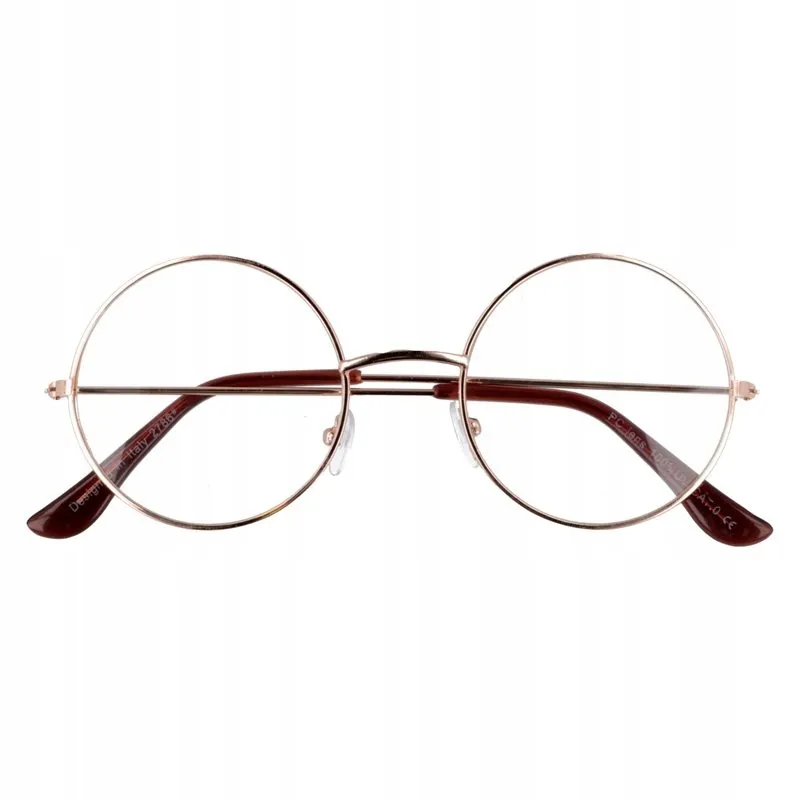 okulary-zerowki-lenonki-okragle-retro-stan-nowy