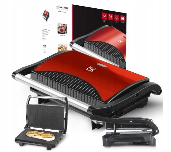 ﻿OPIEKACZ TOSTER GRILL do KANAPEK PANINI TORTILLA 700W POWŁOKA NON STICK