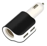ladowarka-samochodowa-do-telefonu-3-1a-2xusb-czarno-biala-pls24d-stan-nowy