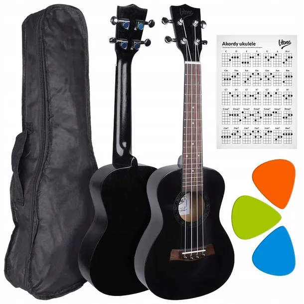UKULELE KONCERTOWE 23” AKUSTYCZNE Z POKROWCEM DLA DZIECI I POCZĄTKUJĄCYCH