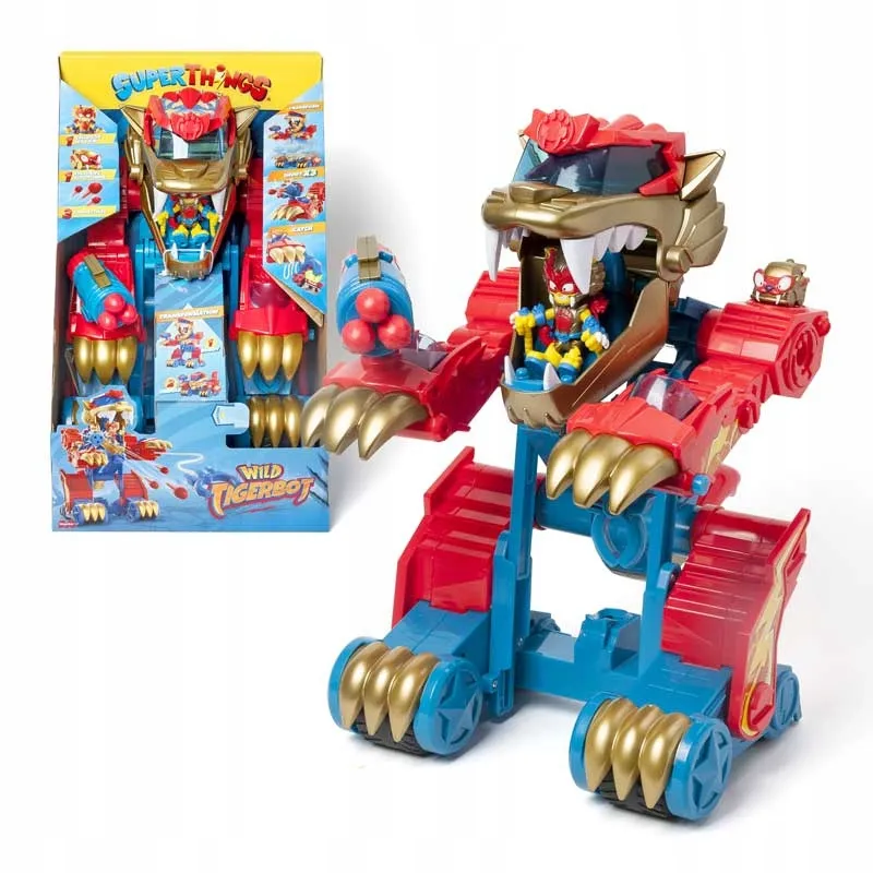 Super Zings Things Zestaw Tygrys Robot Wild Transformer