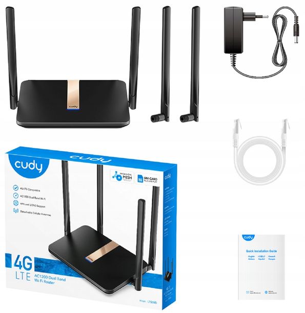 ﻿NOWY ROUTER NA KARTĘ SIM 4G LTE WiFi LAN/WAN