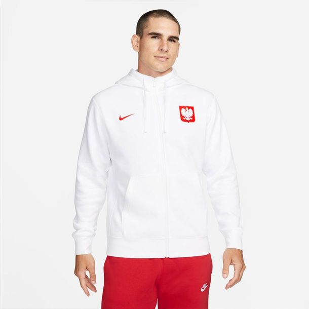 Zdjęcia - Strój piłkarski Nike ﻿XL Bluza  Polska Hoody DH4961 100 biały XL 