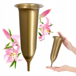 wazon-na-cmentarz-23cm-flakon-wbijany-na-kwiaty-sztuczne-szpic-zloty