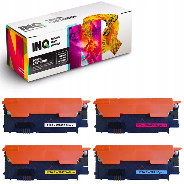 4x Toner do HP 117A W2070A W2071A W2072A W2073A HP color laser 150 MFP 178