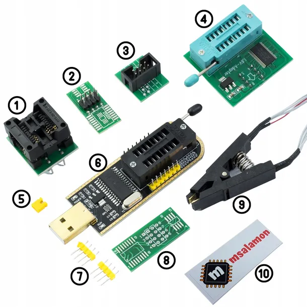 programator-eeprom-i-flash-ch341a-bios-duzy-zestaw-do-programowania-ukladow-stan-nowy-marka-msalamon