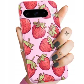 etui-do-google-pixel-8-pro-wzory-truskawki-poziomki-owoce-obudowa-pokrowiec