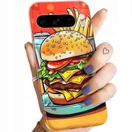 etui-do-google-pixel-8-pro-wzory-hamburger-burgery-fast-food-jedzenie-case