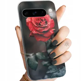 etui-do-google-pixel-8-pro-wzory-roza-z-roza-rose-obudowa-pokrowiec-case