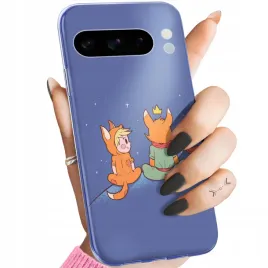 etui-do-google-pixel-8-pro-wzory-maly-ksiaze-lisek-roza-planeta-obudowa