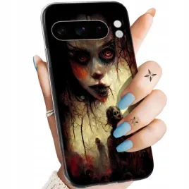 etui-do-google-pixel-8-pro-wzory-halloween-zombie-dynie-czaszki-czarownice