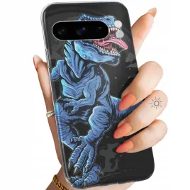 etui-do-google-pixel-8-pro-wzory-dinozaury-reptilia-prehistoryczne-obudowa
