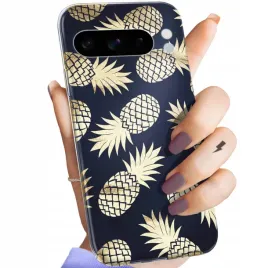 etui-do-google-pixel-8-pro-wzory-ananas-owoce-egzotyczne-obudowa-pokrowiec