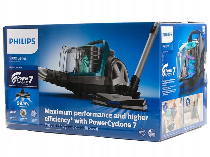 vhbw 9x filtro compatibile con Philips PowerPro Active FC9555/09, FC9550/09 aspirapolvere - filtro HEPA, filtro salva-motore, filtro di spugna