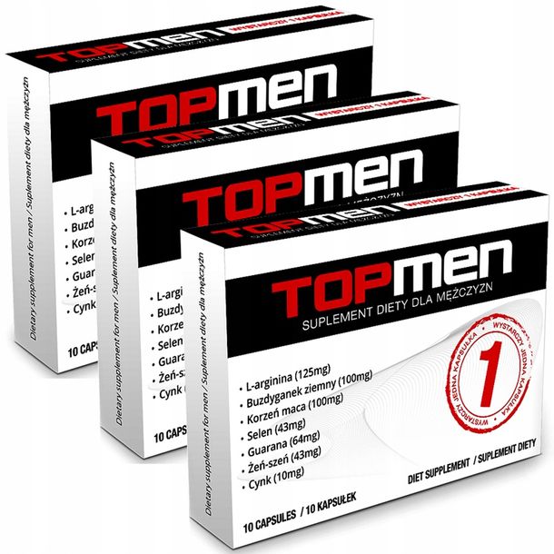 30x Top Men Tabletki Na Potencje Erekcje WzwÓd Moc Erlipl 0587